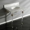 Fauceture 30X22 Marble Vanity Top W/ Acrylic Feet Combo, Marble/Brass KVPB3030MA7 - alternate 4